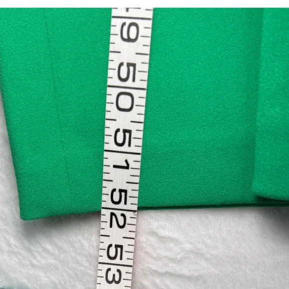 Tommy Hilfiger Green Jumpsuit Women's Ruffle Sleeve V Neck Belted Size 12 - Picture 15 of 16